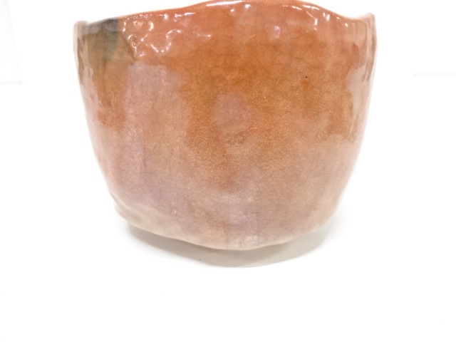  昭楽造　赤楽　茶碗